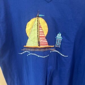 Kim Rogers 1X v neck nightshirt in GUC